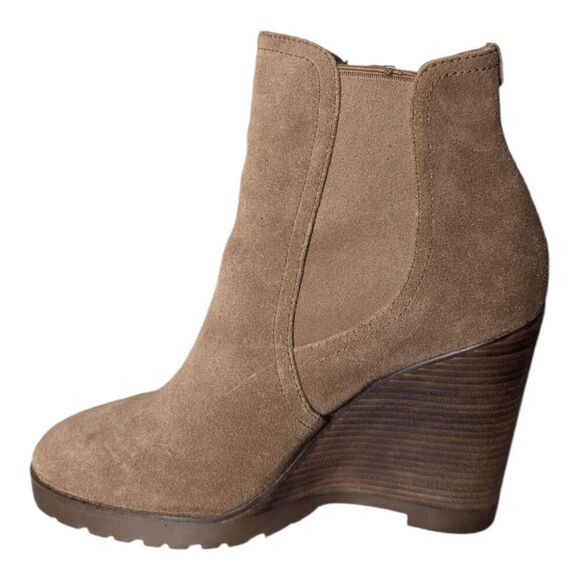 MICHAEL KORS Thea Brown Suede Booties Size 9M - Picture 8 of 10